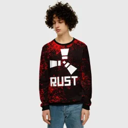 Мужской свитшот 3D Rust - фото 2