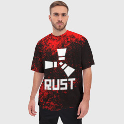 Мужская футболка oversize 3D Rust - фото 2