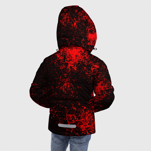 Зимняя куртка для мальчиков 3D с принтом RUST, вид сзади #2