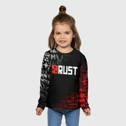 Детский лонгслив 3D Rust - фото 2