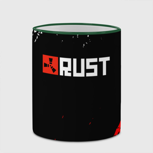 Кружка с полной запечаткой Rust, цвет Кант зеленый - фото 4