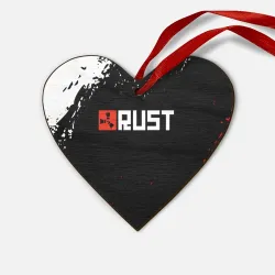 Деревянная игрушка Сердце Rust