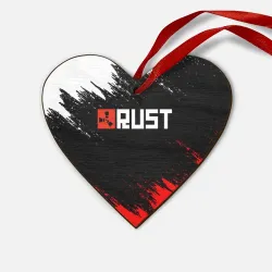 Деревянная игрушка Сердце Rust