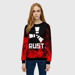 Женский свитшот 3D Rust - фото 2