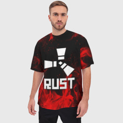 Мужская футболка oversize 3D Rust - фото 2