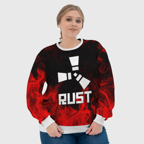 Женский свитшот 3D Rust, цвет 3D печать - фото 6