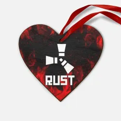Деревянная игрушка Сердце Rust