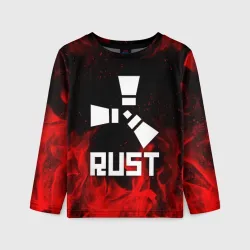 Детский лонгслив 3D Rust
