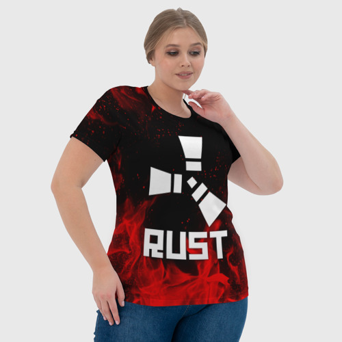 Женская футболка 3D Rust, цвет 3D печать - фото 6