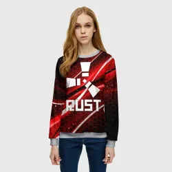 Женский свитшот 3D Rust - фото 2