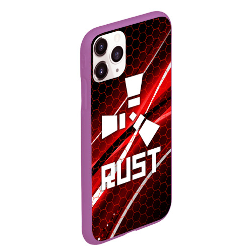 Чехол для iPhone 11 Pro Max матовый Rust, цвет фиолетовый - фото 3