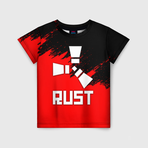 Rust print. Футболка rust. майка раст. детская футболка 3d rust 116. детская футболка 3d rust 140.