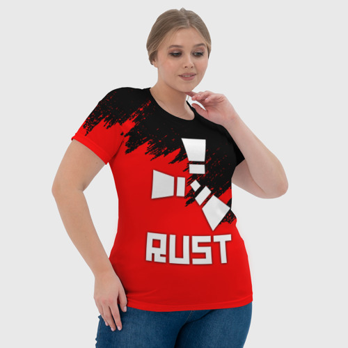 Женская футболка 3D Rust, цвет 3D печать - фото 6