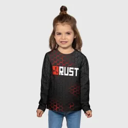 Детский лонгслив 3D Rust Раст - фото 2