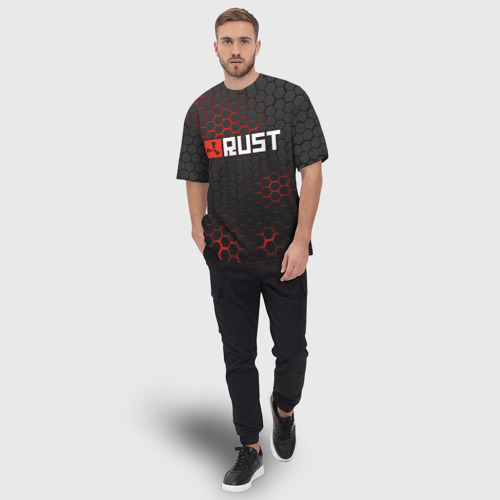 Мужская футболка oversize 3D Rust Раст, цвет 3D печать - фото 5