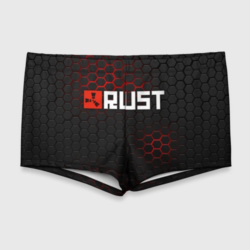 Мужские купальные плавки 3D Rust Раст