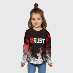 Детский лонгслив 3D Rust - фото 2