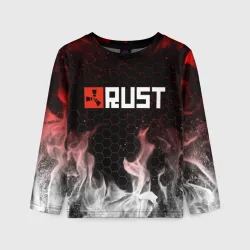 Детский лонгслив 3D Rust