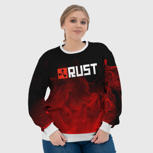 Женский свитшот 3D Rust, цвет 3D печать - фото 6