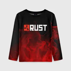 Детский лонгслив 3D Rust