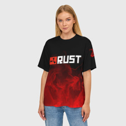 Женская футболка oversize 3D Rust - фото 2