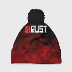 Шапка 3D c помпоном Rust