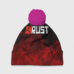 Шапка 3D c помпоном Rust