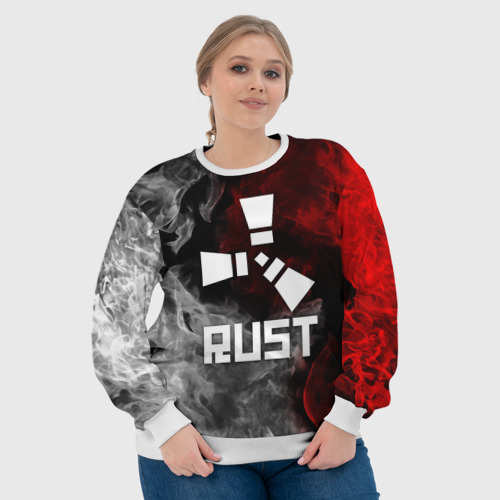 Женский свитшот 3D Rust, цвет 3D печать - фото 6