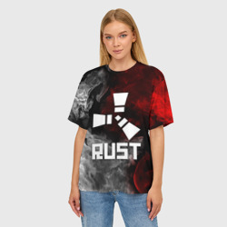 Женская футболка oversize 3D Rust - фото 2