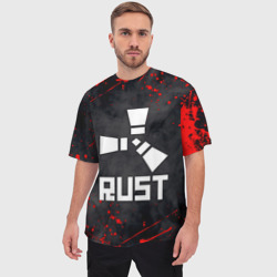 Мужская футболка oversize 3D Rust - фото 2