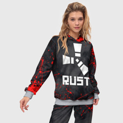 Женский костюм с толстовкой 3D Rust - фото 2