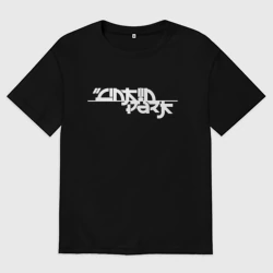 Мужская футболка хлопок Oversize Linkin Park Линкин Парк