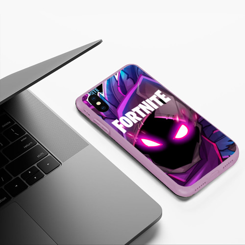 Чехол для iPhone XS Max матовый Fortnite, цвет сиреневый - фото 5