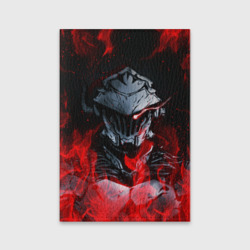Обложка для паспорта матовая кожа Goblin Slayer flame