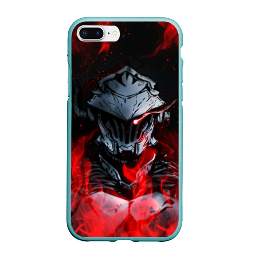 Чехол для iPhone 7Plus/8 Plus матовый Goblin Slayer flame, цвет мятный