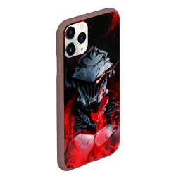 Чехол для iPhone 11 Pro Max матовый Goblin Slayer flame - фото 2