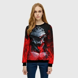 Женский свитшот 3D Goblin Slayer flame - фото 2