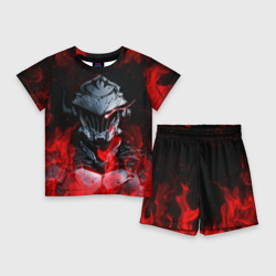 Детский костюм с шортами 3D Goblin Slayer flame