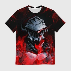 Мужская футболка 3D Goblin Slayer flame