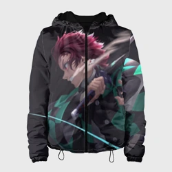 Женская куртка 3D Танджиро Клинок рассекающий демонов