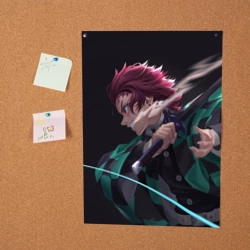 Постер Танджиро Клинок рассекающий демонов - фото 2