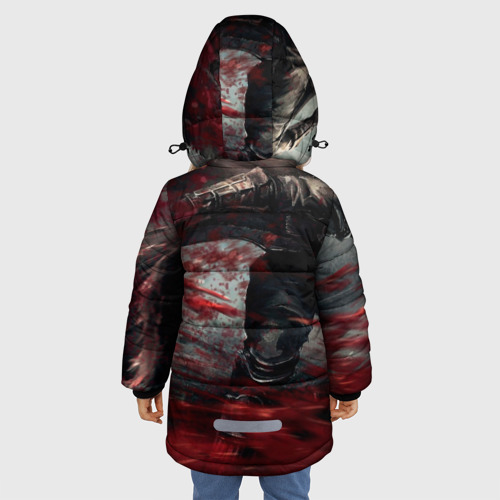 Зимняя куртка для девочек 3D Bloodborne, цвет светло-серый - фото 4
