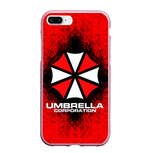 Чехол для iPhone 7Plus/8 Plus матовый Umbrella Corporation, цвет розовый