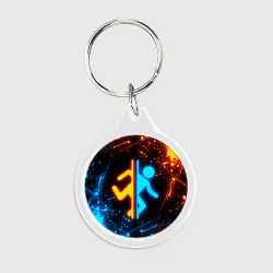 Брелок круглый Portal 2