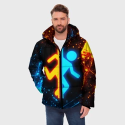 Мужская зимняя куртка 3D Portal 2 - фото 2
