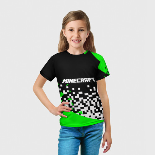 Детская футболка 3D Minecraft, цвет 3D печать - фото 5