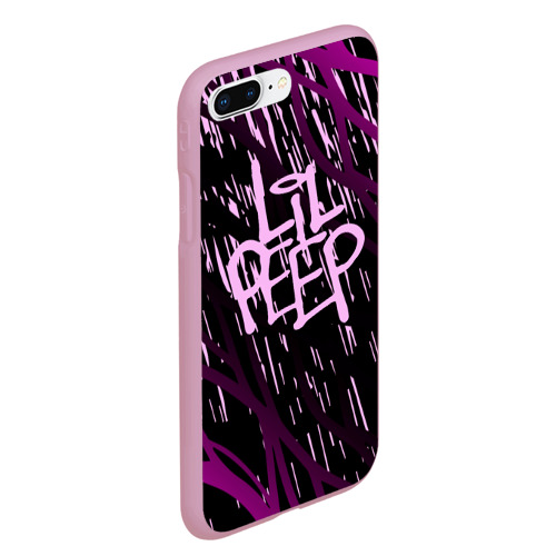 Чехол для iPhone 7Plus/8 Plus матовый Lil Peep, цвет розовый - фото 3