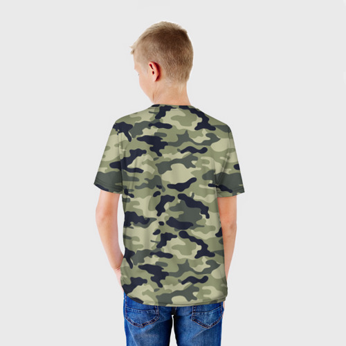 Детская футболка 3D Пограничные Войска камуфляж, цвет 3D печать - фото 4