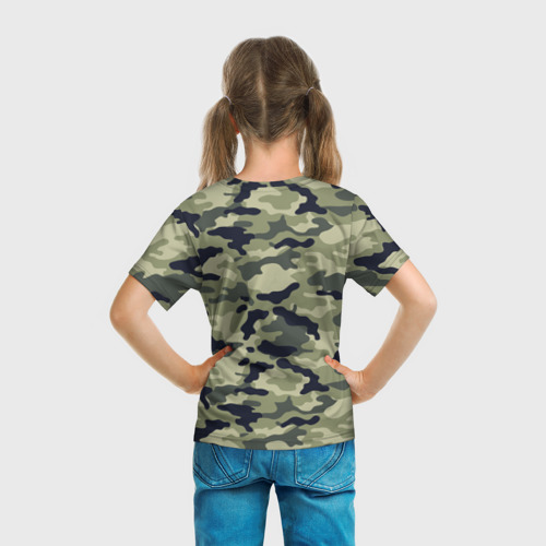 Детская футболка 3D Пограничные Войска камуфляж, цвет 3D печать - фото 6