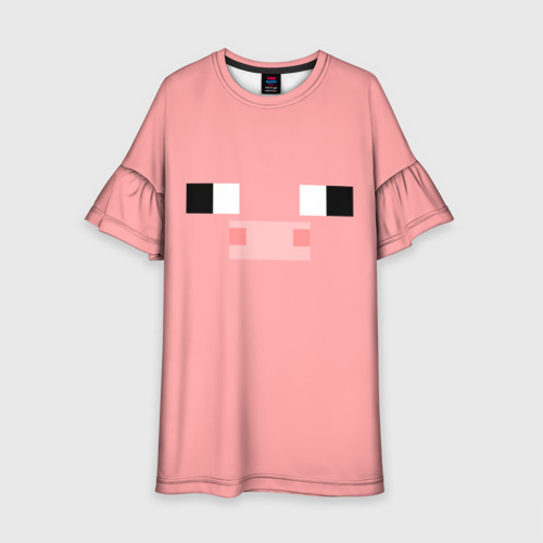 Детское платье 3D Minecraft Pig, цвет 3D печать